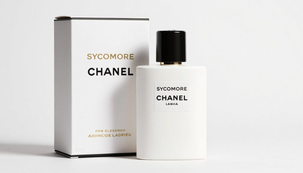 Chanel Sycomore bottle and packaging design from Les Exclusifs collection