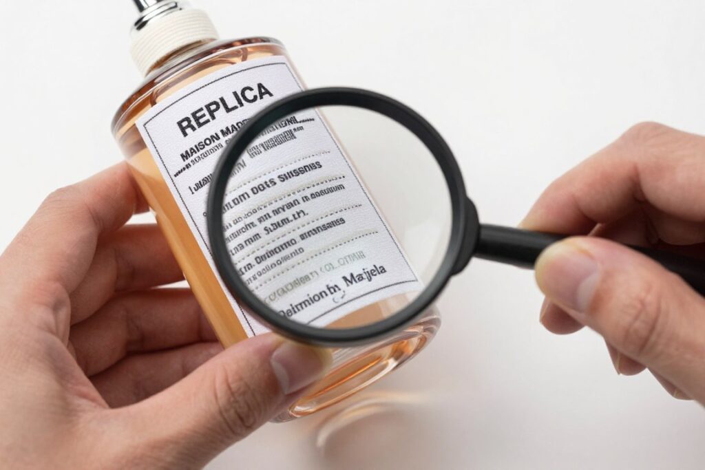 Checking perfume expiration date and batch code Checking perfume expiration date and batch code