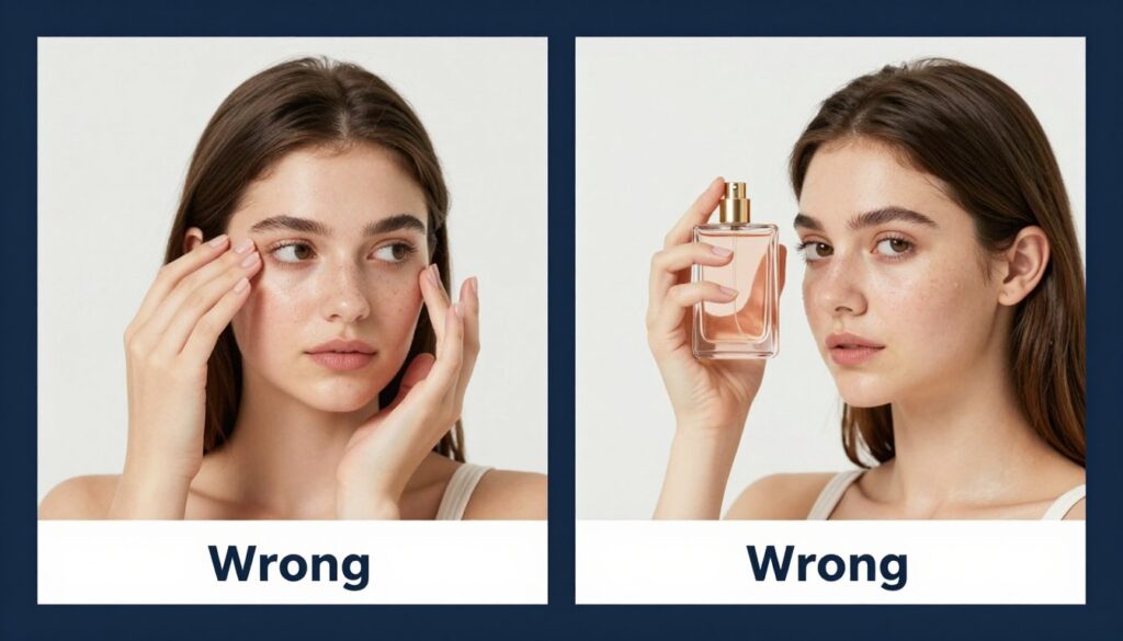 Common perfume application mistakes