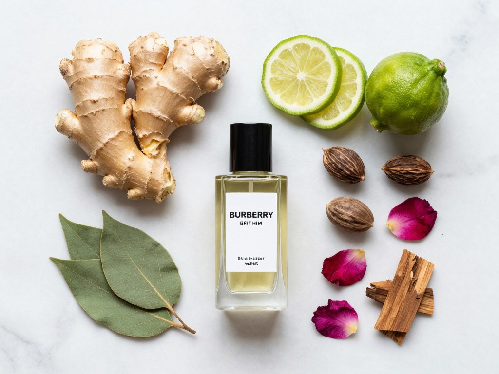 Composition of Burberry Brit for Him fragrance notes ingredients