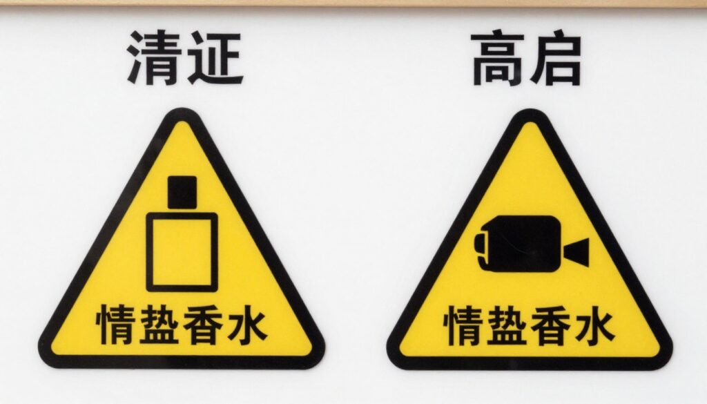 Counterfeit warning signs