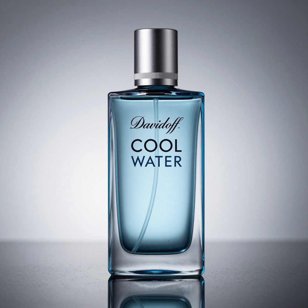 Design flakonu Davidoff Cool Water Design flakonu Davidoff Cool Water