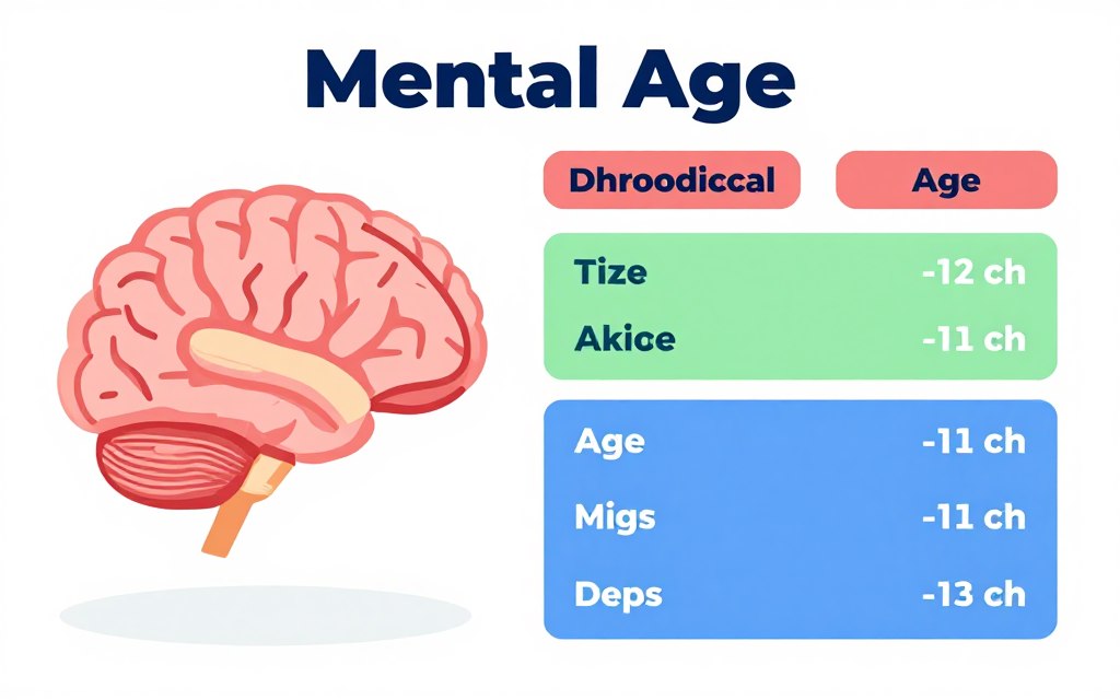 Diagram przedstawiający koncepcję wieku mentalnego