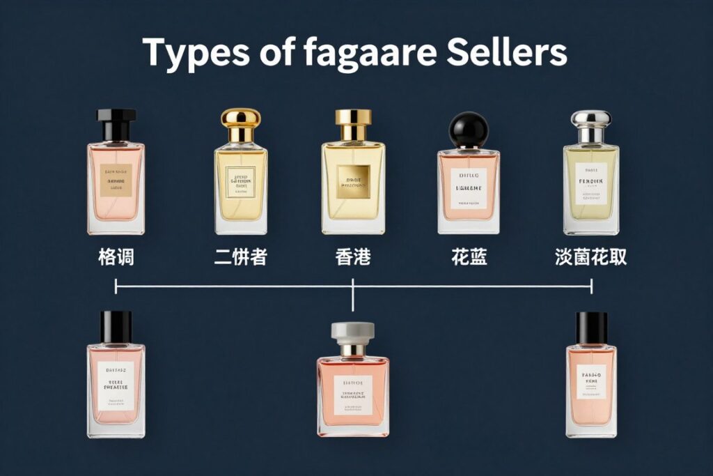 Different seller types illustration