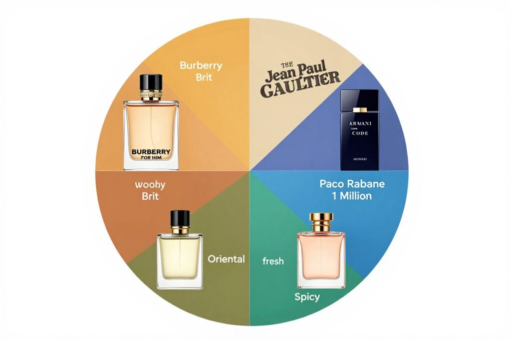 Fragrance family comparison chart