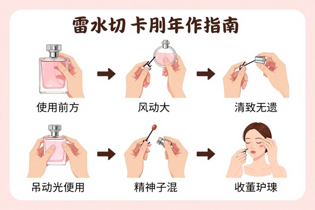 Infografika z poradami aplikacji perfum