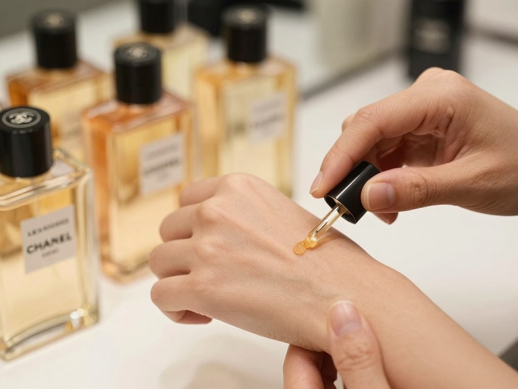 Layering multiple Chanel Les Exclusifs perfumes on skin