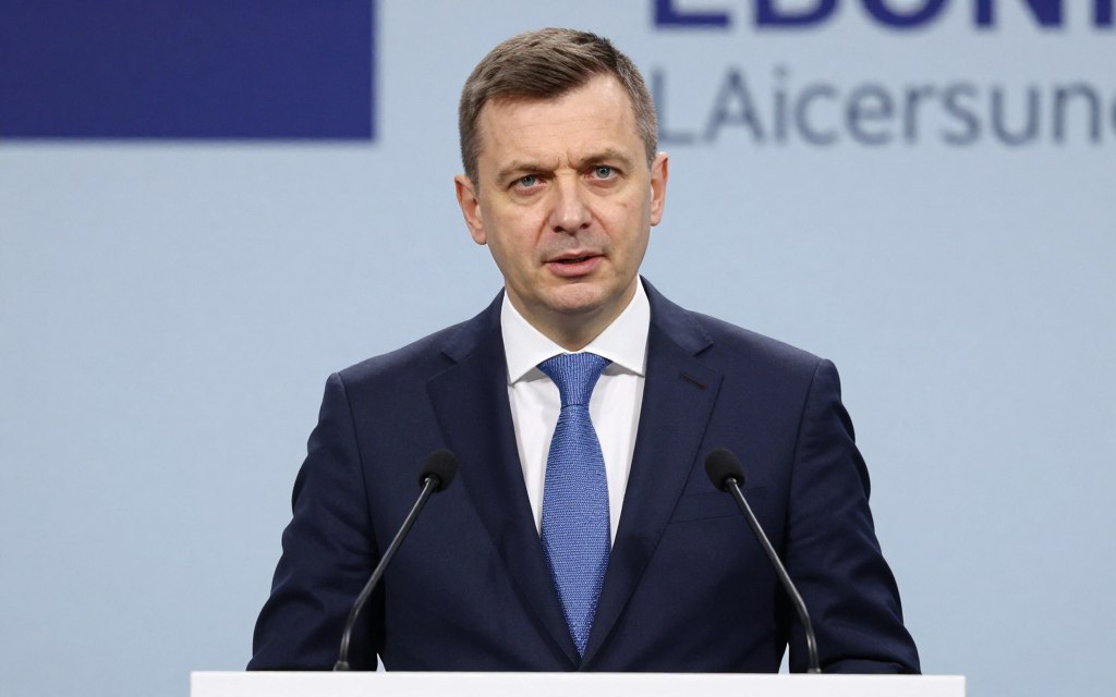 Patryk Jaki podczas wystąpienia publicznego