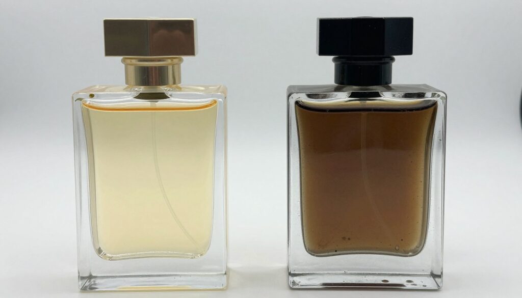 Perfume degradation comparison - fresh vs oxidized Perfume degradation comparison - fresh vs oxidized