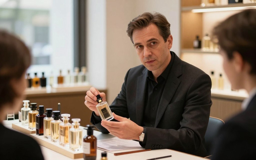 Perfume experts reviewing YSL L'Homme