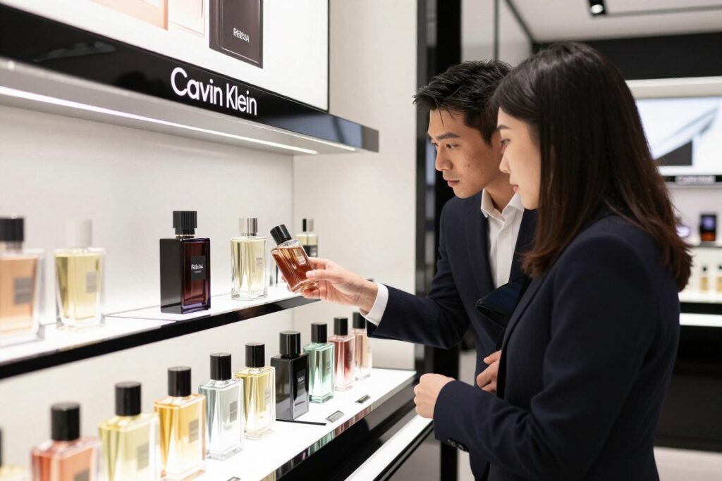 Perfume shopping in authorized store