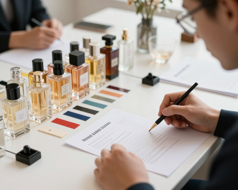 Perfume testing and evaluation process with fragrance strips