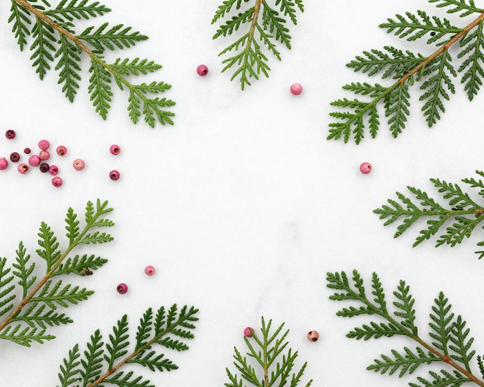Pink pepper and cypress botanical ingredients for Chanel Sycomore