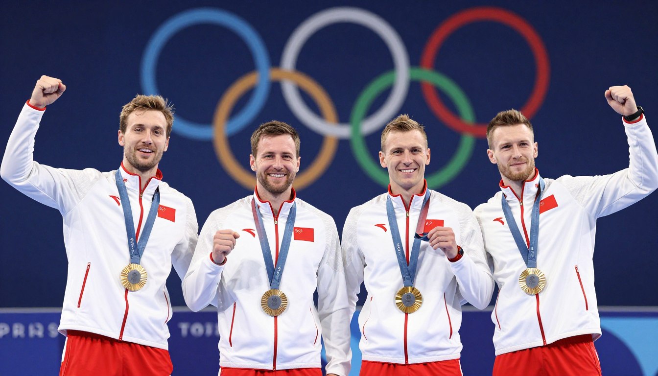 Polska reprezentacja olimpijska z medalami igrzyska olimpijskie Paryż 2024