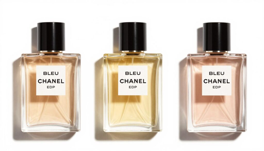 Porównanie trwałości trzech wersji Bleu de Chanel