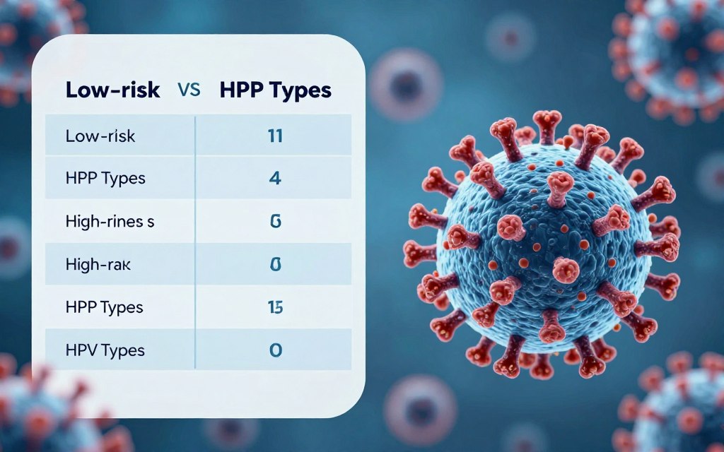 Porównanie typów HPV niskiego i wysokiego ryzyka