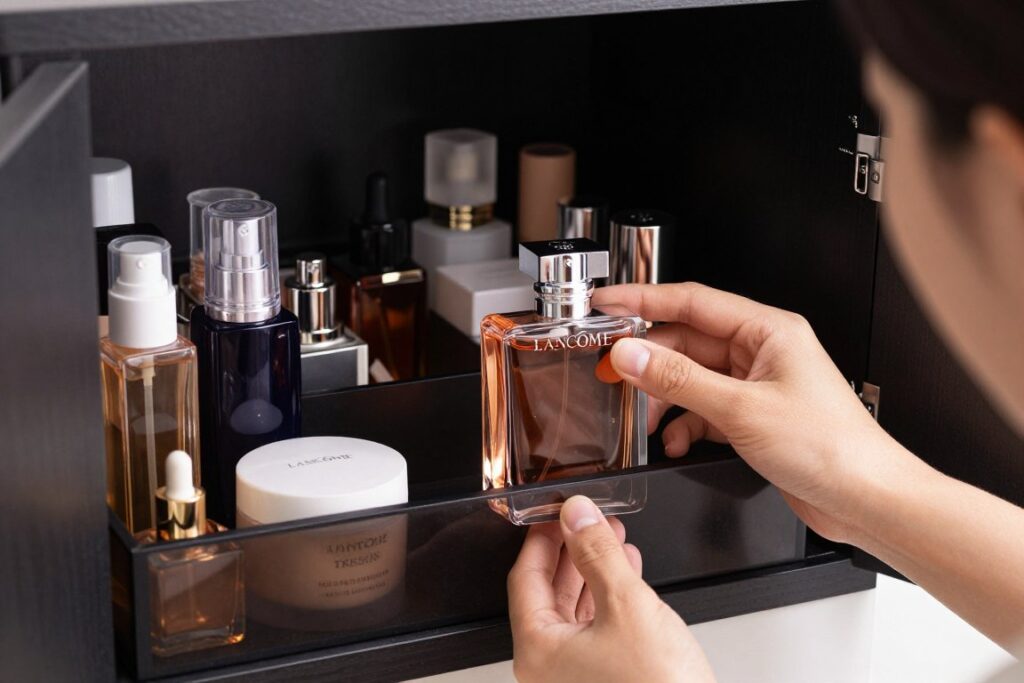 Prawidłowe przechowywanie perfum w szafce