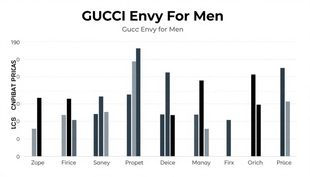 Price comparison chart for Gucci Envy