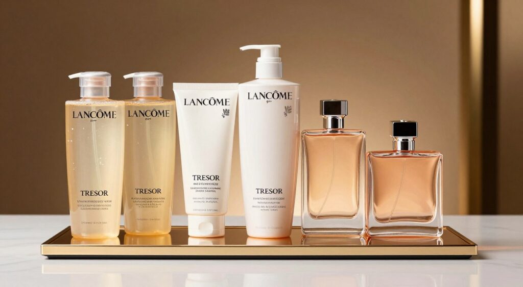 Produkty z linii Lancome Tresor do warstwowania