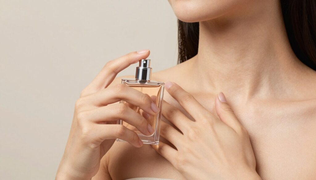 Proper perfume application technique