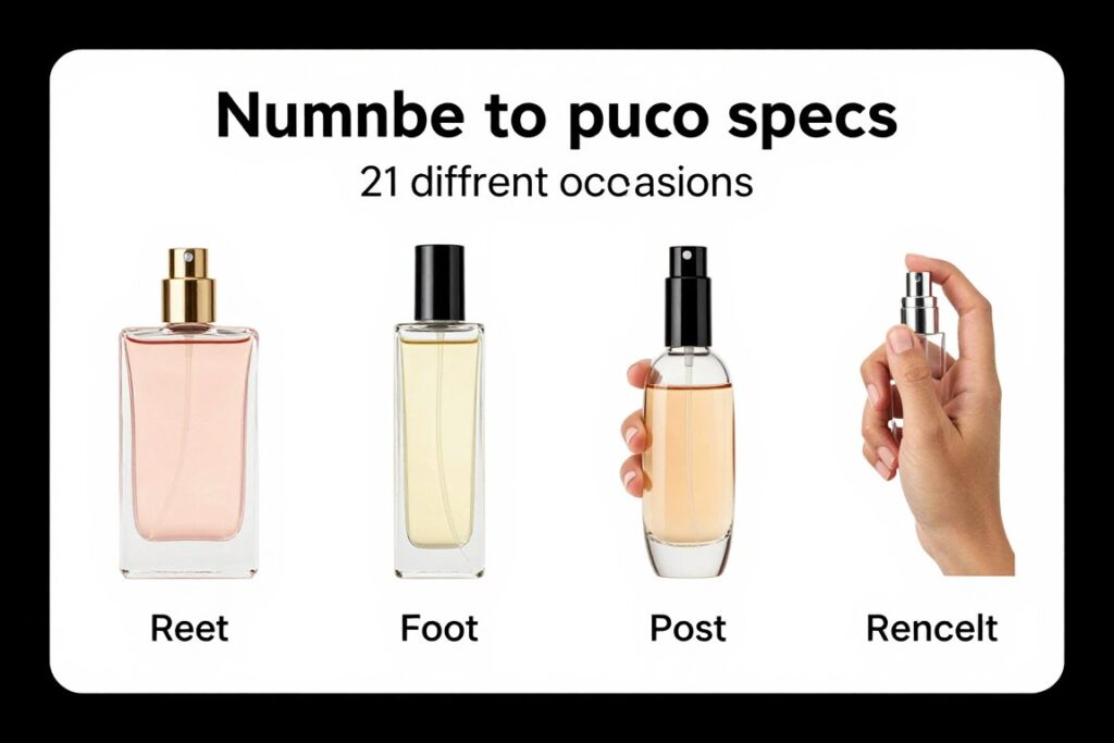Recommended number of sprays
