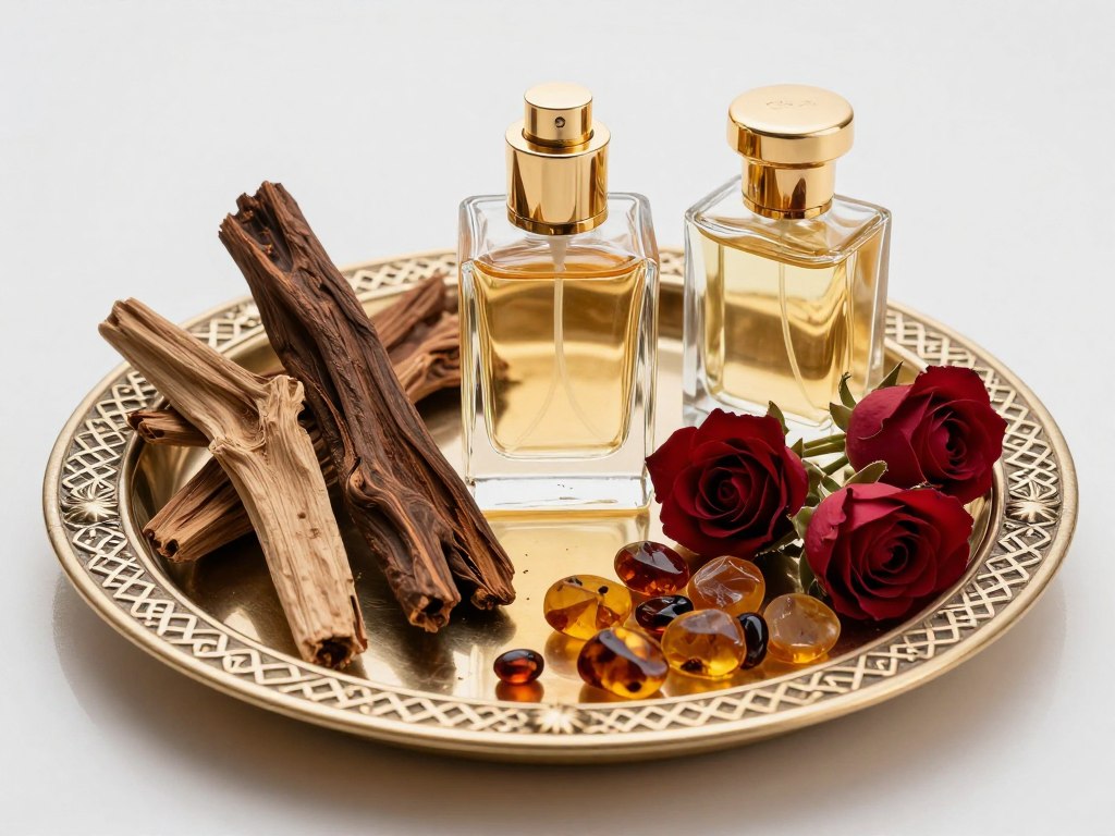 Składniki perfumeryjne z Bliskiego Wschodu drewno oud, róże