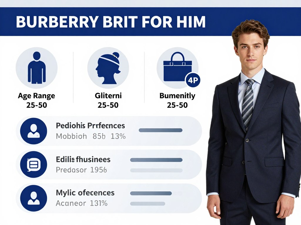 Target audience profile for Burberry Brit for Him