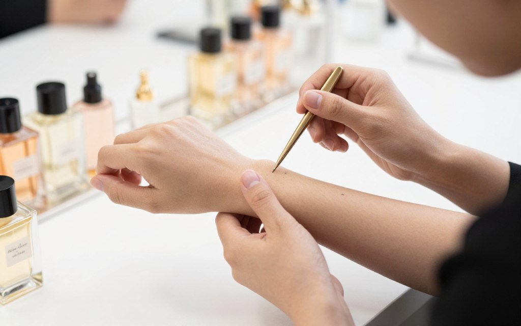 Test trwałości perfum Dior Feve Delicieuse na skórze