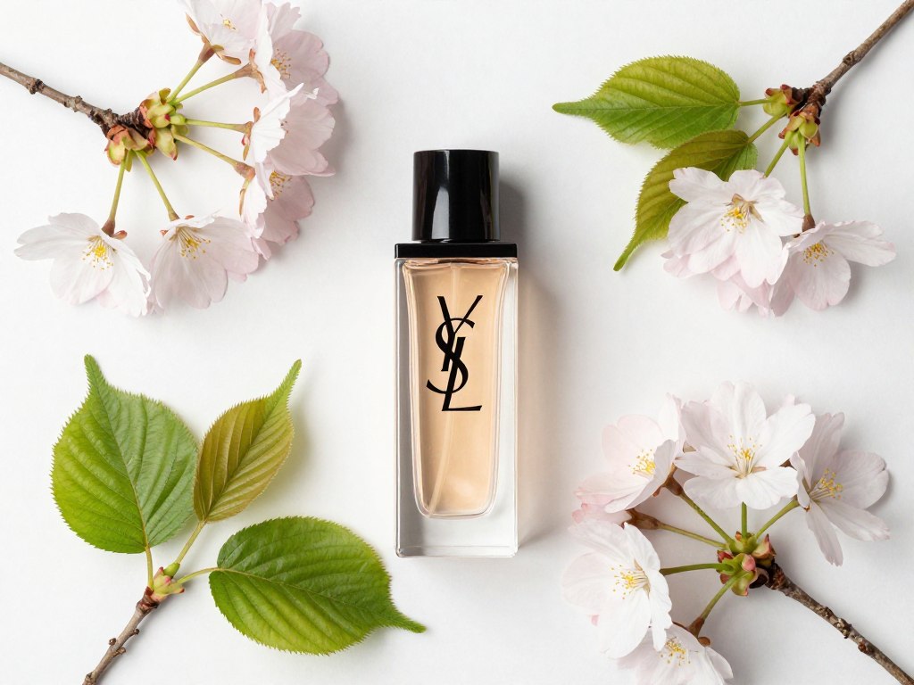 Wiosenne kwiaty i perfumy YSL Y