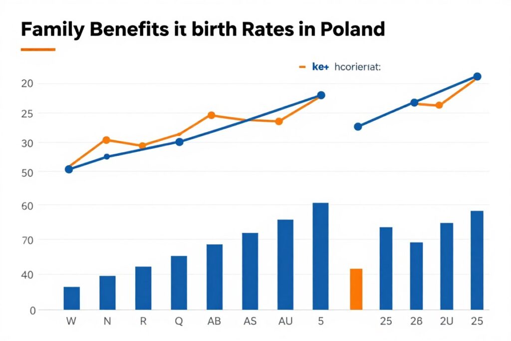 Wykres demograficzny pokazujący wpływ świadczeń na dzietność Wykres demograficzny pokazujący wpływ świadczeń na dzietność
