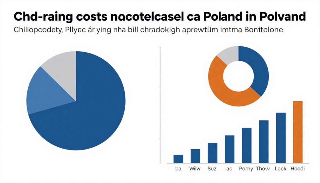 Wykres porównujący koszty wychowania dziecka z dostępnymi ulgami
