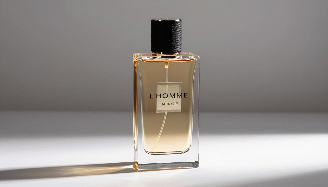 YSL L'Homme EDT bottle on elegant background