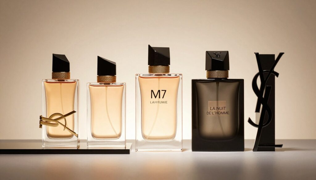 YSL perfume collection comparison M7 La Nuit Y