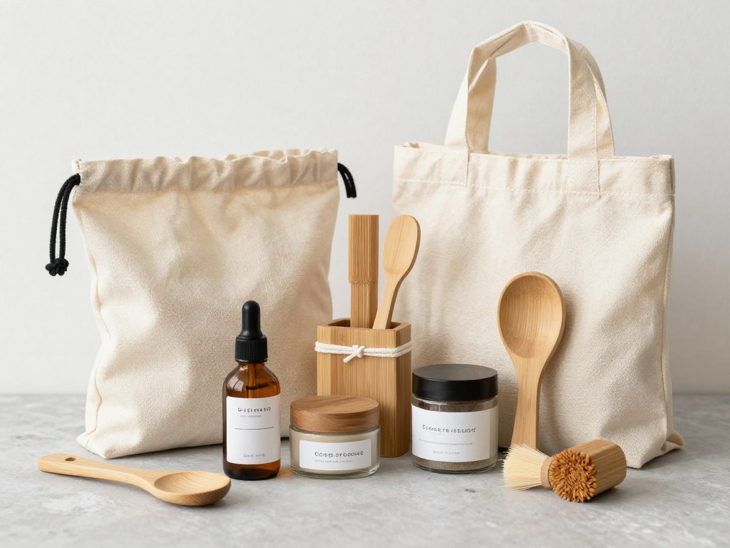 Zestaw produktów ekologicznych zero waste