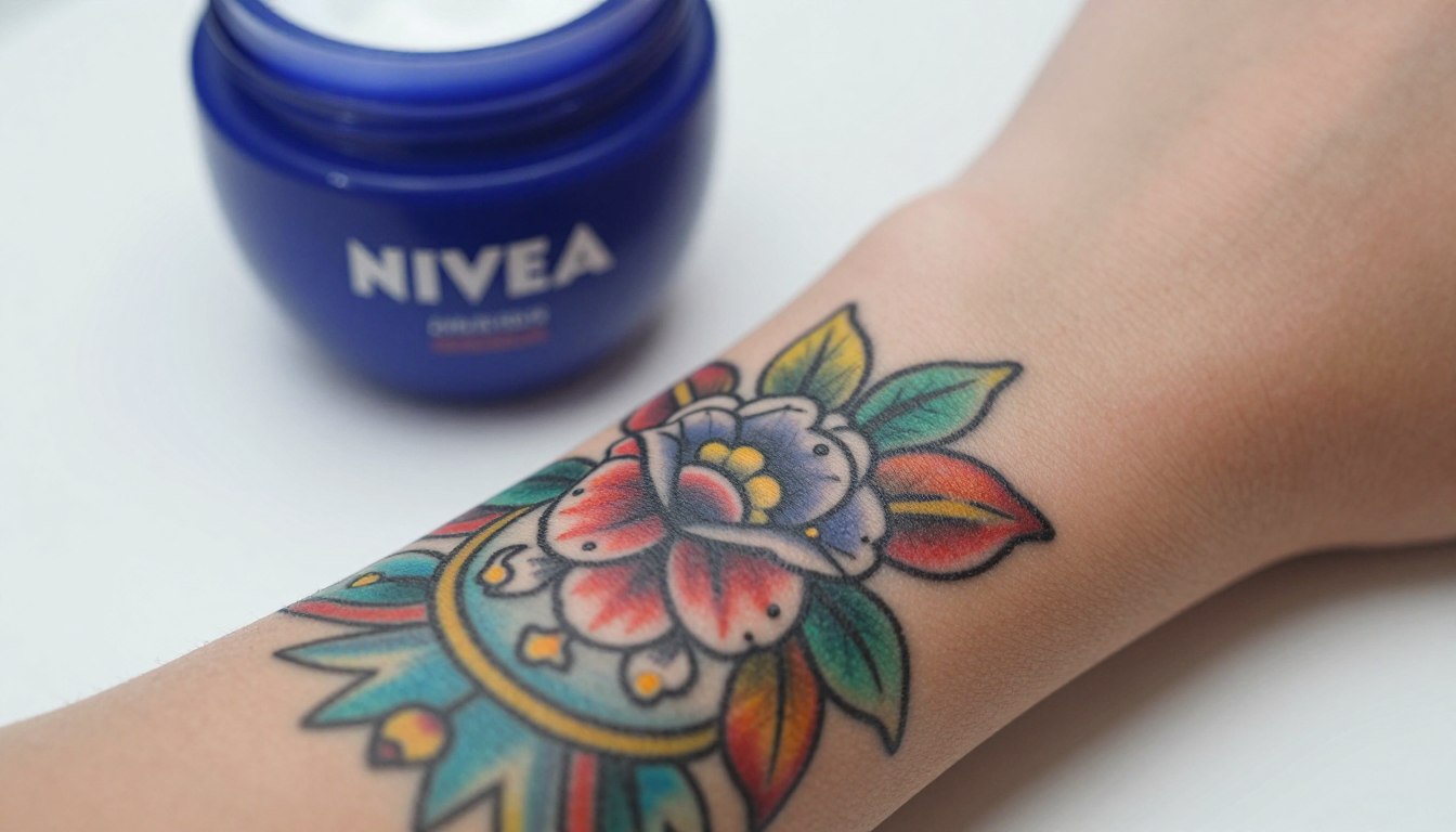 czy można smarować tatuaż nivea - krem i świeży tatuaż