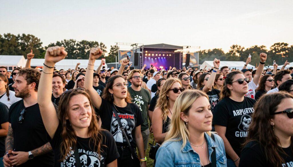festiwal rockowy publiczność