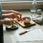 Kobieta z dużym biustem w sukience z dekoltem V i krojem A-line - stylizacja podkreślająca talię