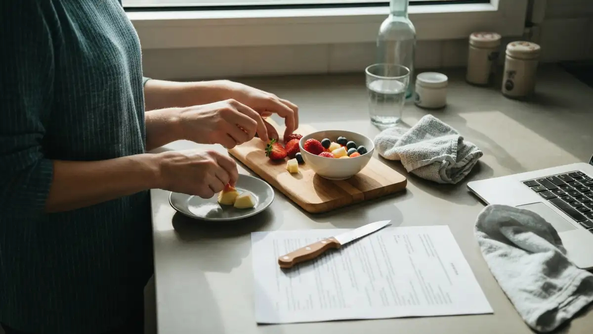 Kobieta z dużym biustem w sukience z dekoltem V i krojem A-line - stylizacja podkreślająca talię