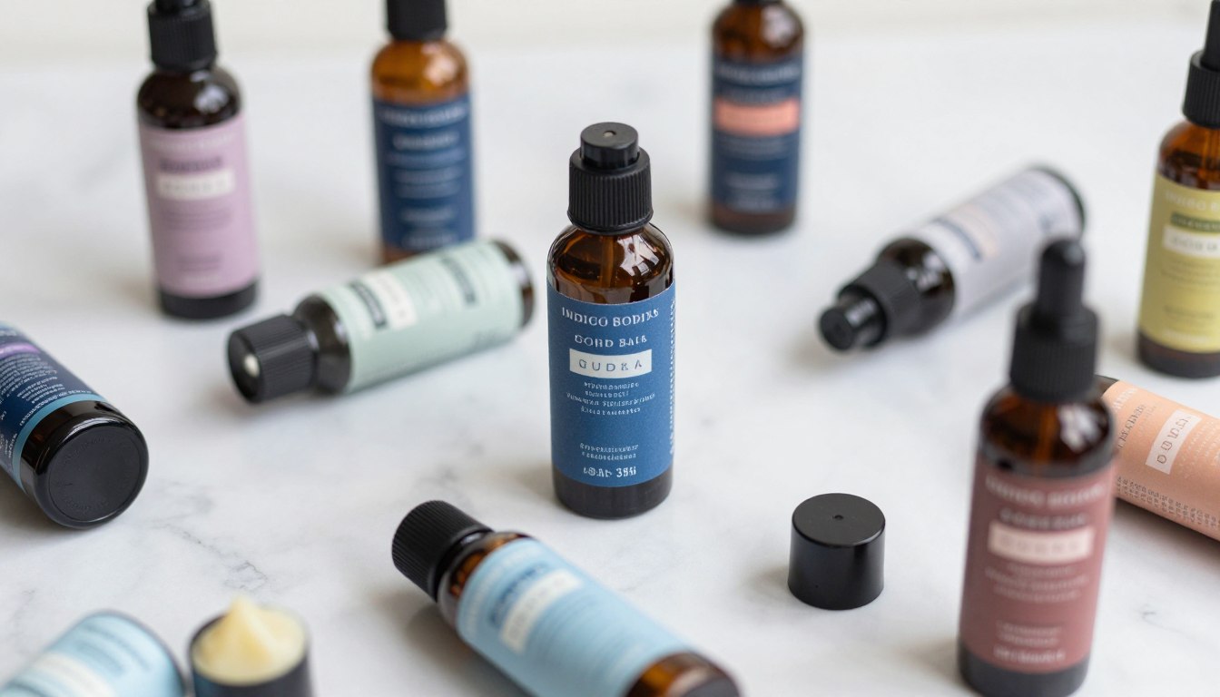 indigo balsam jaki zapach - kolekcja różnych balsamów Indigo z eleganckich opakowaniach