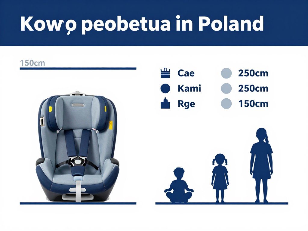 infografika przedstawiająca wymagania prawne dla podstawki samochodowej z wymiarami i wiekiem infografika przedstawiająca wymagania prawne dla podstawki samochodowej z wymiarami i wiekiem