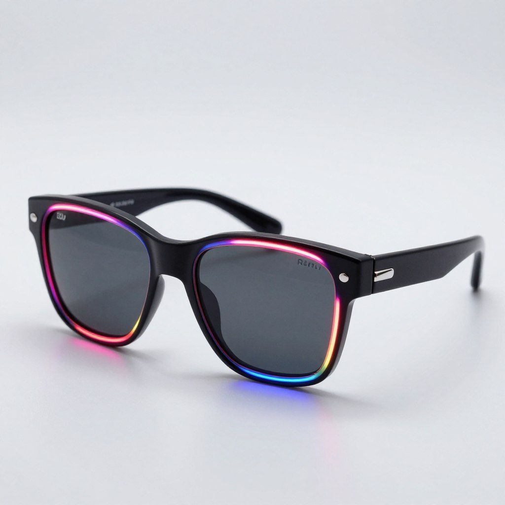 neonowe okulary techno