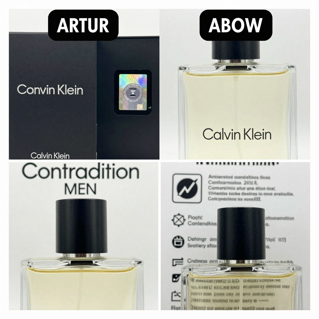 oryginał vs podróbka calvin klein contradiction men jak rozpoznać