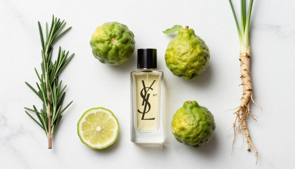 perfume ingredients bergamot rosemary and vetiver
