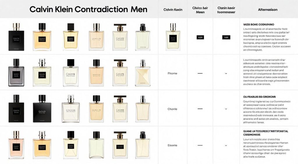 porównanie alternatywnych perfum dla mężczyzn do contradiction