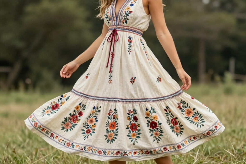 sukienka boho festiwal
