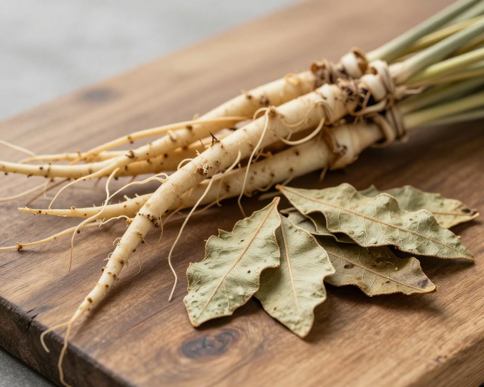 vetiver roots and patchouli leaves natural ingredients