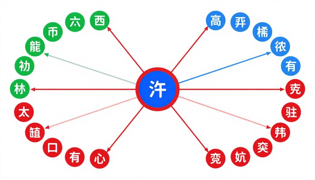 Diagram kompatybilności znaków chińskiego zodiaku Diagram kompatybilności znaków chińskiego zodiaku